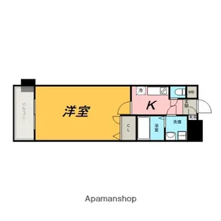 アーバンフラッツ天神東Ⅱ【10階】の間取り