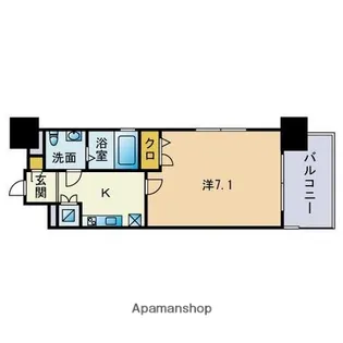 1Kの間取り画像