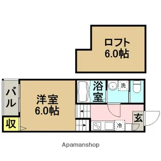 TIARE吉塚【1階】の間取り