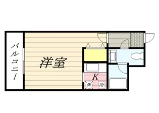 福岡県福岡市博多区住吉3丁目【マンション】の間取り