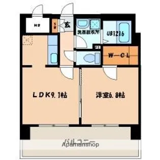 ロイヤルステージ吉塚【8階】の間取り