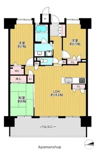 ファーネスト東公園【4階】の間取り