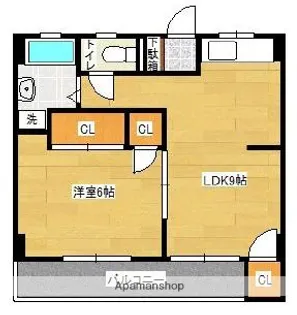 栄ビル県庁前【5階】の間取り