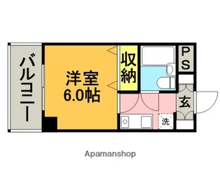 ペガサス千代【6階】の間取り