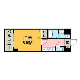 エンクレスト祇園【3階】の間取り