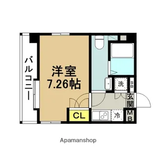サヴォイレジェント【6階】の間取り