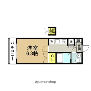 サヴォイレジェント【8階】の間取り