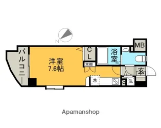 エンクレスト天神東【2階】の間取り