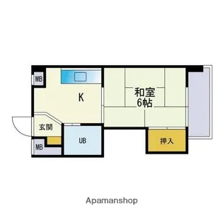 プレアール対馬小路【3階】の間取り