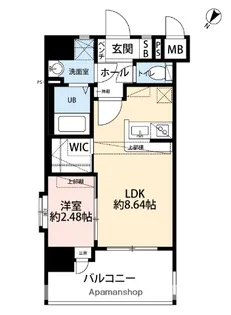 ザ シダーハウス バイ サヴォイ【8階】の間取り