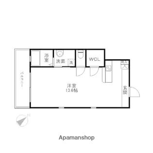 GRAND E’TERNA 福岡天神橋【16階】の間取り