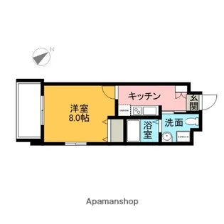 アクアシティ大博通【9階】の間取り
