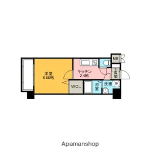 ネストピア天神東【6階】の間取り