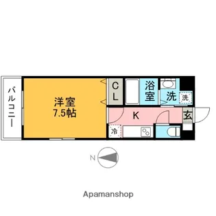 レジディア博多Ⅱ【3階】の間取り