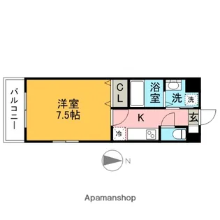 レジディア博多Ⅱ【5階】の間取り