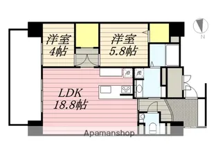 ウェルブライト博多ステーション【14階】の間取り