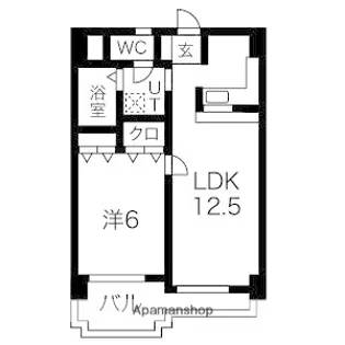ニッセイ・ディーセント小笹【2階】の間取り