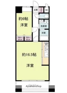 福岡県福岡市中央区舞鶴1丁目【マンション】の間取り