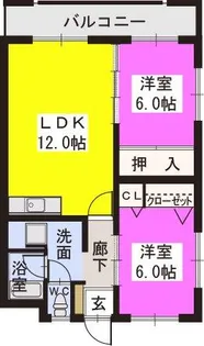 川辺ビル【1階】の間取り