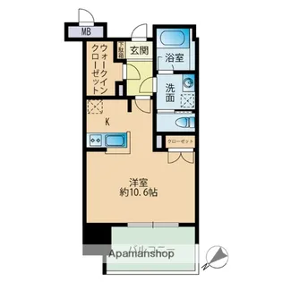RJRプレシア大橋駅前【13階】の間取り