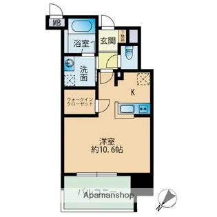 RJRプレシア大橋駅前【2階】の間取り