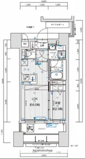 グランフォーレプライム六本松Ⅱ【5階】の間取り