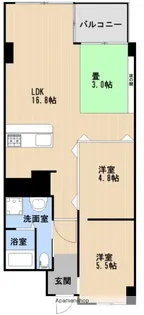 福岡県福岡市中央区薬院1丁目【マンション】の間取り