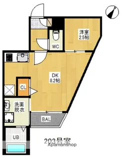 GRANDTIC MIRAI【2階】の間取り
