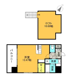 COCCINELLE【14階】の間取り