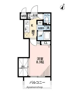 アクタス天神セントラルタワー【14階】の間取り