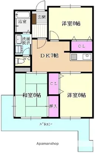 グランヴィア城南【6階】の間取り