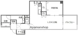 福岡県福岡市中央区大名2丁目【マンション】の間取り