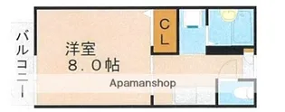 サンブライト月隈【1階】の間取り