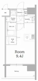 エンクレスト天神LINK【3階】の間取り