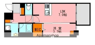 LANDIC O2239【8階】の間取り