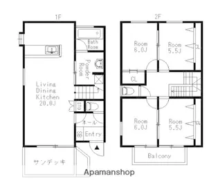 シーサイドハウス西公園【1階】の間取り