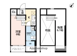FRAMBOISE大橋【2階】の間取り