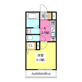 福岡県福岡市中央区清川3丁目【アパート】の間取り