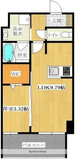 ベルセレーノ大橋【5階】の間取り