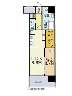 ブレス唐人町駅前【6階】の間取り