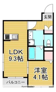 ENSTEPNO 11高宮南【2階】の間取り