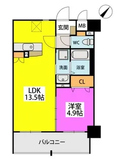 福岡県福岡市博多区板付6丁目【マンション】の間取り