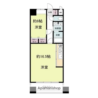福岡県福岡市中央区舞鶴1丁目【マンション】の間取り