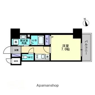アルファレガロ大橋【4階】の間取り