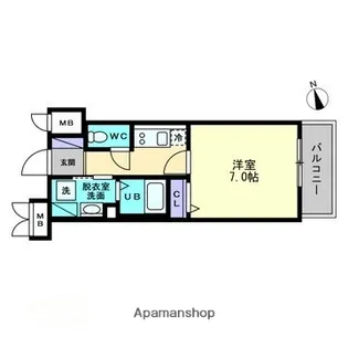 アルファレガロ大橋【8階】の間取り