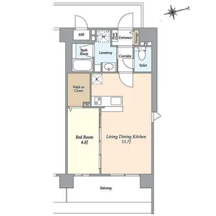 アトリオフラッツ井尻【4階】の間取り