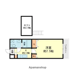 ピュアフリー井尻駅前【1階】の間取り