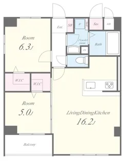EREINA【5階】の間取り