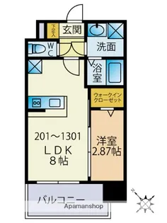 MODERN PALAZZO 天神東NEURO【10階】の間取り