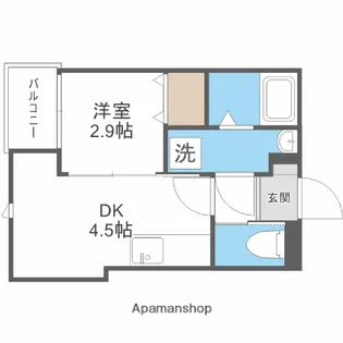 ルノーア寺塚【1階】の間取り
